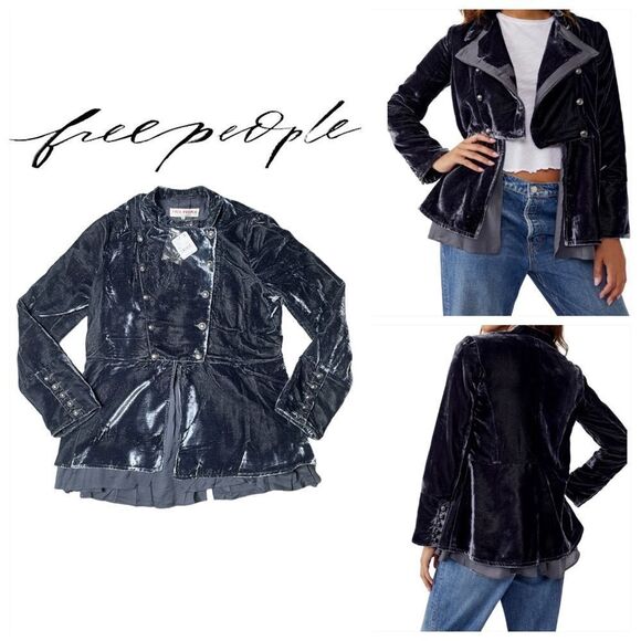 Free People Faye Jacket in Ebony NWT - Picture 1 of 16